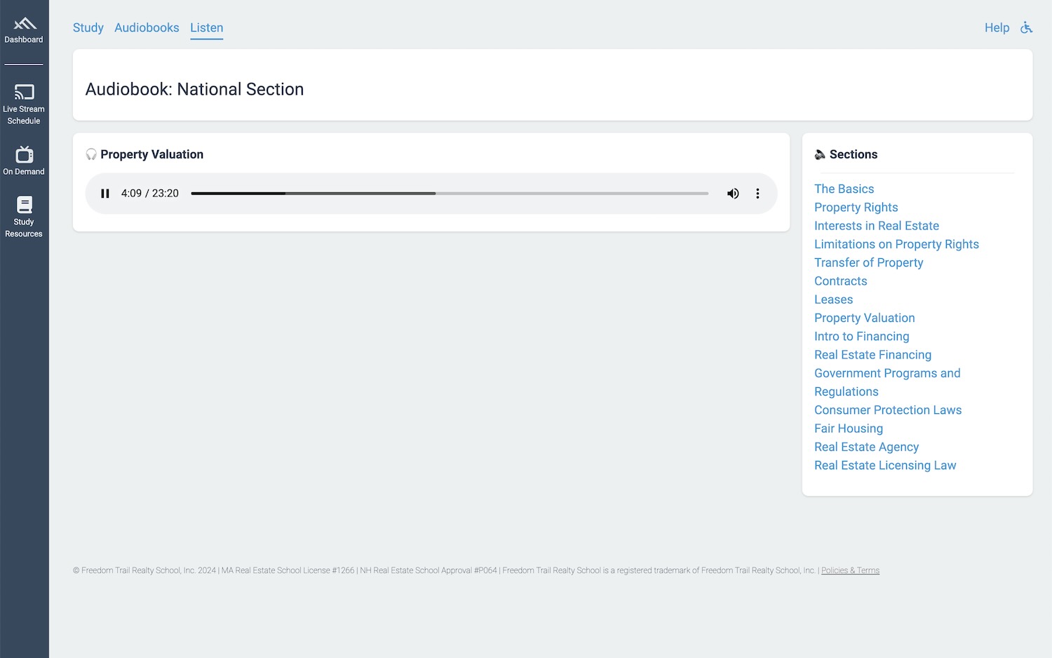 Real estate study audiobooks
